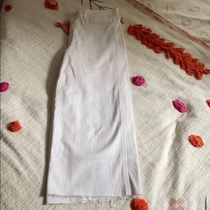 Wide leg cropped jeans